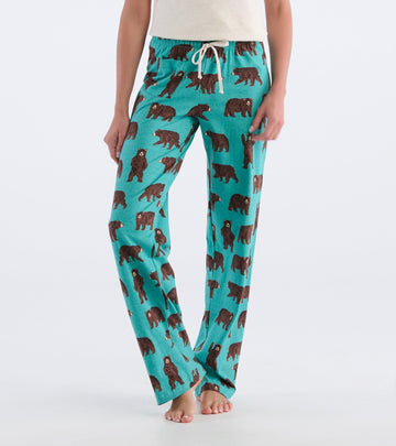 Little Blue House Brown Bears Women’s Jersey Pajama Pant